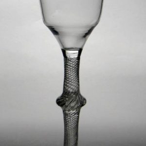 SOLD - Tall Georgian Air Twist Wine Glass c1750