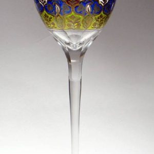 SOLD - Jugendstil Friedrich Heckert Enamelled Wine Glass c1900