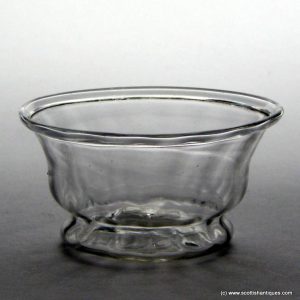 SOLD - Georgian Rib Moulded Glass Patty Pan