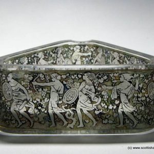 SOLD - Signed Moser Glass Ashtray c1920