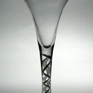 Tall Georgian Opaque Twist Wine Glass