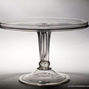 Tall Georgian Glass Tazza c1760