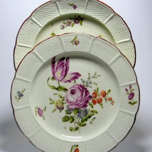 SOLD - Pair Ludwigsberg Botanical Plates c1780