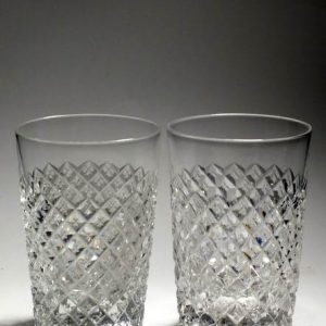 SOLD - Pair Richardsons Whiskey Tumblers c1880