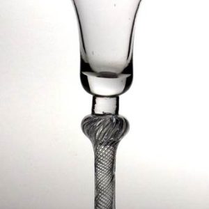 Tall 18th Century Composite Stem Wine Glass c1750