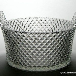 SOLD - Georgian Diamond Cut Glass Ice Pail c1830