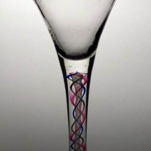 Colour Opaque Twist Wine Goblet c1900