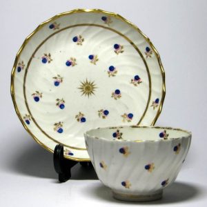 SOLD - Chelsea Derby Porcelain Tea Bowl & Saucer c1765