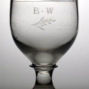 SOLD - Georgian Engraved Tavern Rummer c1810