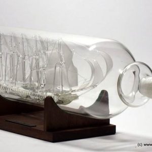 SOLD  - Large Glass Ship In Bottle ‘SS Great Britain’