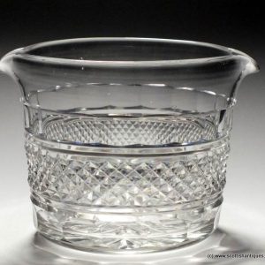 SOLD - Double Lipped Cut Glass Wine Rinser c1820