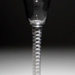 SOLD - Georgian Single Series Air Twist Wine Glass c1750