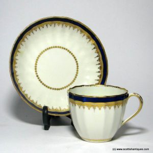 SOLD- Derby Porcelain Teacup & Saucer c1790