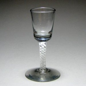 Continental Opaque Twist Port Glass c1900