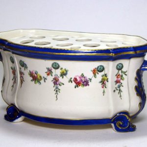Derby Porcelain Bough Pot & Cover c1790