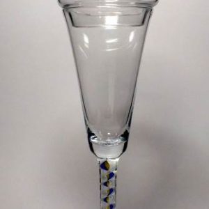 SOLD- Tall Scottish Colour Opaque Twist Lidded Goblet