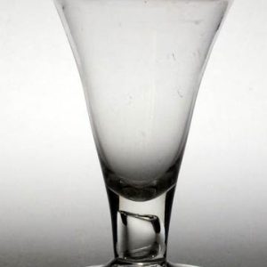 SOLD- Rare Georgian Short Hollow Stem Wine Glass c1735