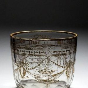Bohemian Gilded Glass Finger Bowl c1820