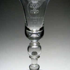 SOLD- Earl Kitchener Engraved Commemorative Coin Goblet 1916