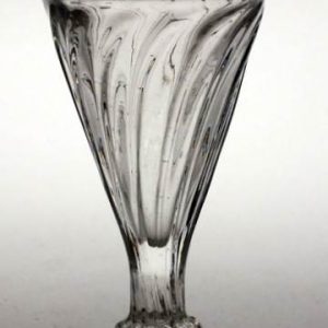 SOLD- Rare Georgian Wrythened Gin Glass c1770
