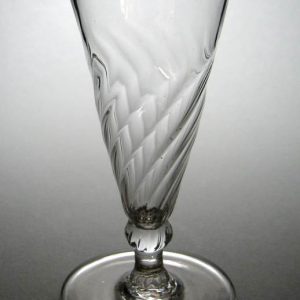 Georgian Wrythen Moulded Ale Glass c1790