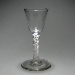 Georgian Opaque Twist Wine Glass c1760