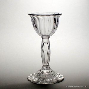 Georgian Ribbed Sweetmeat Glass c1740