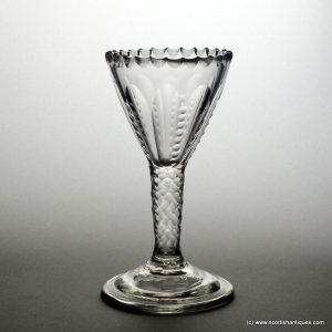 18th Century Facet Cut Sweetmeat Glass c1775