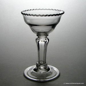 Georgian Pedestal Stem Sweetmeat Glass c1760