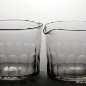 Pair Tall Georgian Glass Wine Rinsers c1820