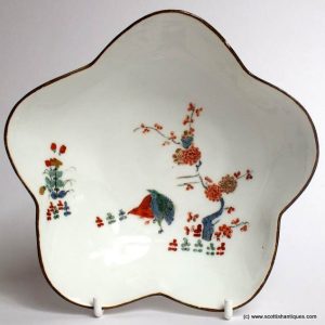 Meissen Porcelain Dish Two Qualis Pattern 1730-35