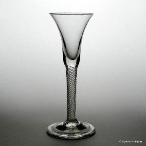 Tall 18th Century Air Twist Wine Glass c1750