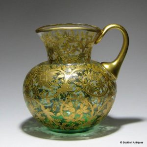 Moser Enamelled & Gilded Glass Jug c1900