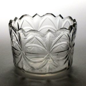 Georgian Vesica Cut Glass Finger Bowl c1790