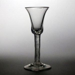 Georgian Air Twist Wine Glass c1750