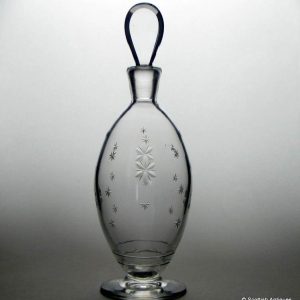 Rare Scottish Art Deco Edinburgh & Leith Glass Decanter 1927-1939