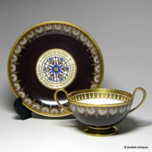Early 19th Century Sèvres Porcelain Double Handled Cup & Saucer
