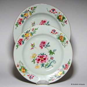 Pair Ch'ien-lung Porcelain Plates 1735- 1799
