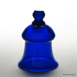 Rare 19th Century Bristol Blue Glass Cupping Cup c1820