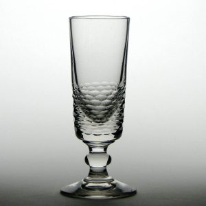 Victorian Deceptive Facet Cut Ale Glass c1850