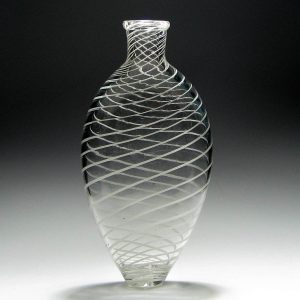 19th Century Nailsea Glass Flask