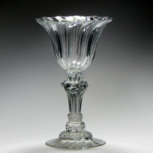 Rare Composite Stem Sweetmeat Glass c1750