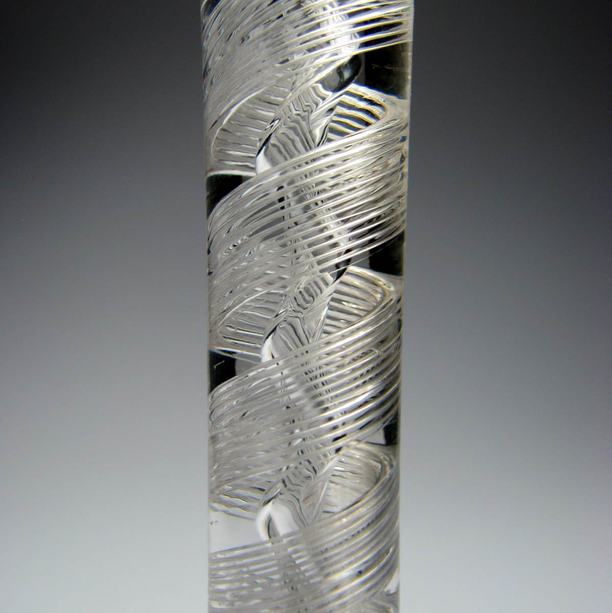 18th Century Double Series Air Twist Cordial Glass c1745