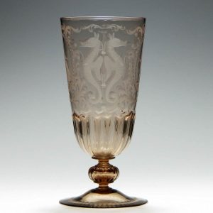 Engraved 19th Century Ale Glass