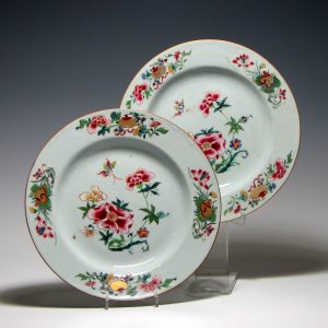 Pair Ch'ien-lung Porcelain Plates 1735- 1799