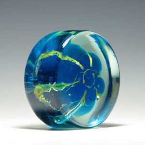 Mdina Sea Urchin Glass Paperweight c1970