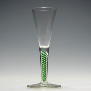 Josephinenhutte Colour Twist Wine Glass c1910