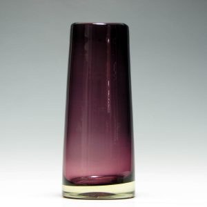 Whitefriars Aubergine Glass Tapering Vase
