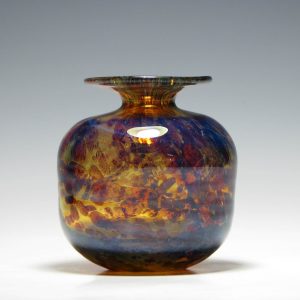 Mdina Tortoiseshell Glass Vase c1975