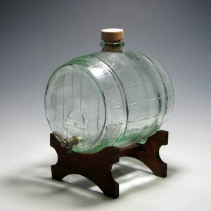 An Italian Spirit Barrel And Stand